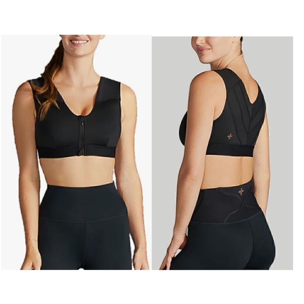 Tommie Copper Shoulder Support Bra with Zipper